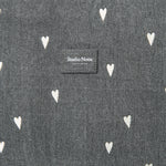 Studio Noos Tasche Mom Bag Grey Denim Hearts bei Yay Kids