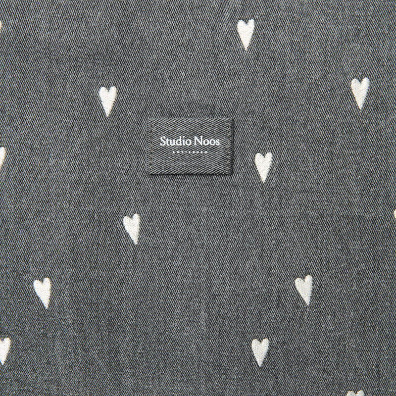 Studio Noos Tasche Mom Bag Grey Denim Hearts bei Yay Kids