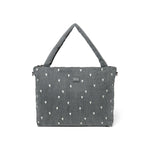 Studio Noos Wickeltasche "Diaper Bag" Grey Denim Hearts bei Yay Kids