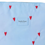 Studio Noos Wickeltasche Puffy Light Blue Hearts bei Yay Kids