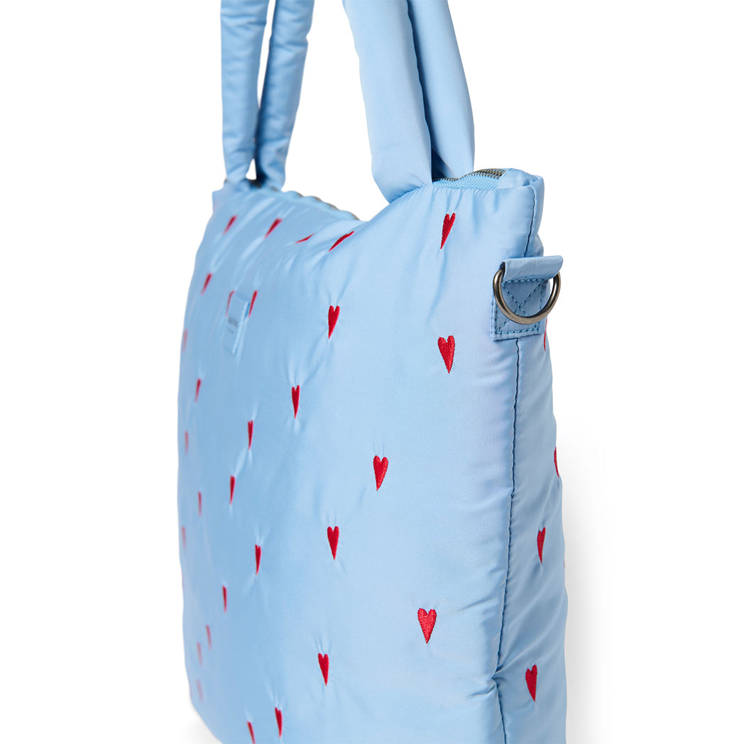Studio Noos Wickeltasche Puffy Light Blue Hearts bei Yay Kids