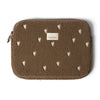Teddy Hearts Laptop Sleeve Brown 13 Inch