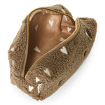 Studio Noos Necessaire Chunky Pouch Teddy Hearts Brown bei Yay Kids