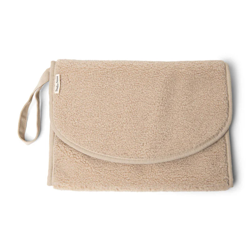 Changing Mat Chunky Teddy Ecru Plus