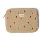 Studio Noos Teddy Laptop Tasche Hearts Ecru bei Yay Kids
