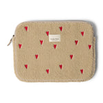 Studio Noos Teddy Laptop Tasche Hearts Ecru bei Yay Kids
