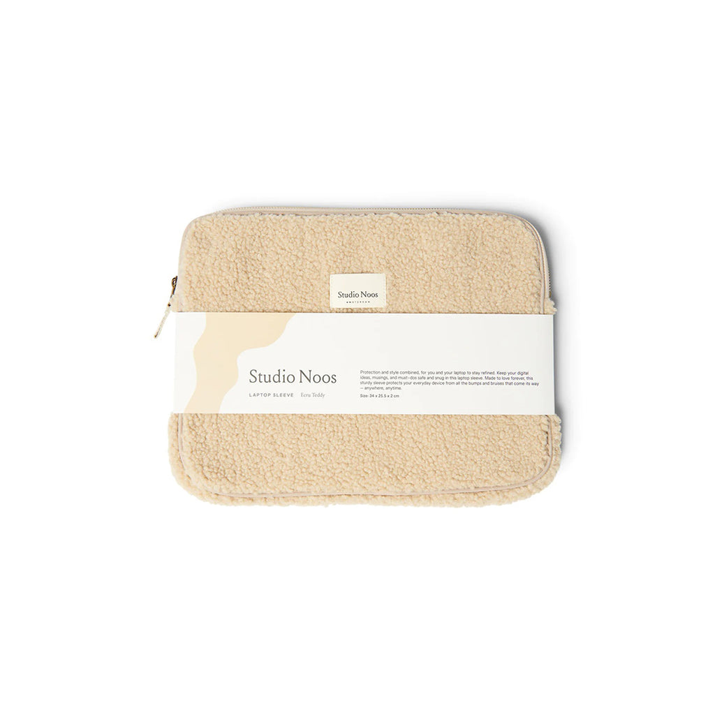 Studio Noos Teddy Laptop Tasche Ecru bei Yay Kids