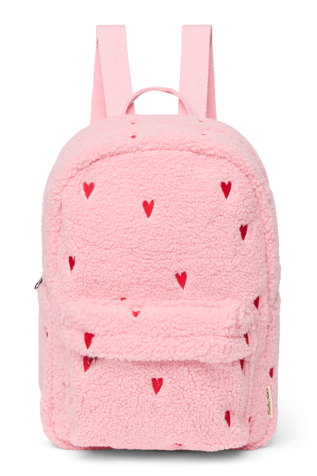 Midi Rucksack Light Pink Hearts Teddy
