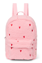 Midi Rucksack Light Pink Hearts Teddy