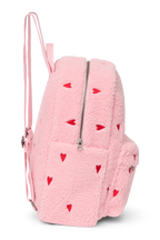Midi Rucksack Light Pink Hearts Teddy