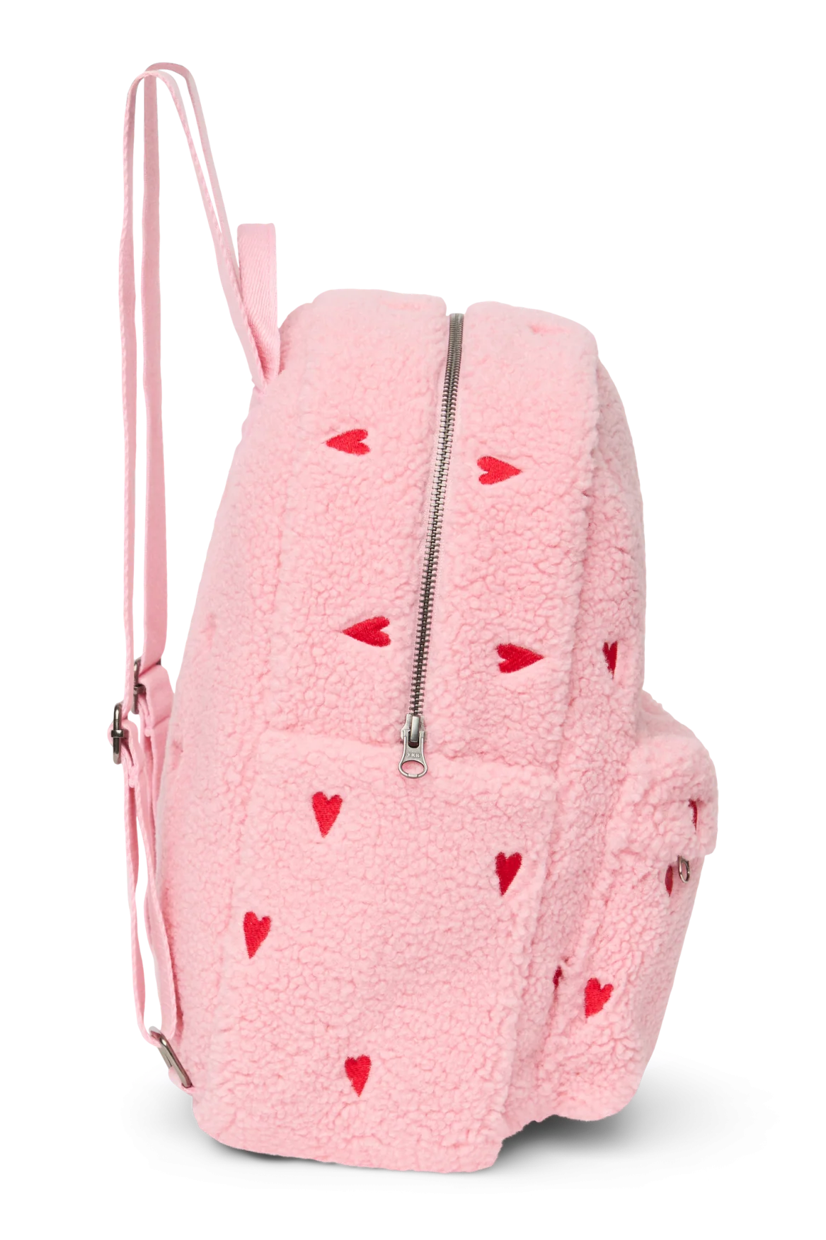 Midi Rucksack Light Pink Hearts Teddy