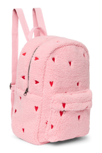 Midi Rucksack Light Pink Hearts Teddy