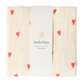 Studio Noos Swaddle Hearts Neutral 120 x 120 cm bei Yay Kids