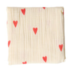 Studio Noos Swaddle Hearts Neutral 70 x 70 cm bei Yay Kids