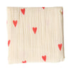 Studio Noos Swaddle Hearts Neutral 70 x 70 cm bei Yay Kids