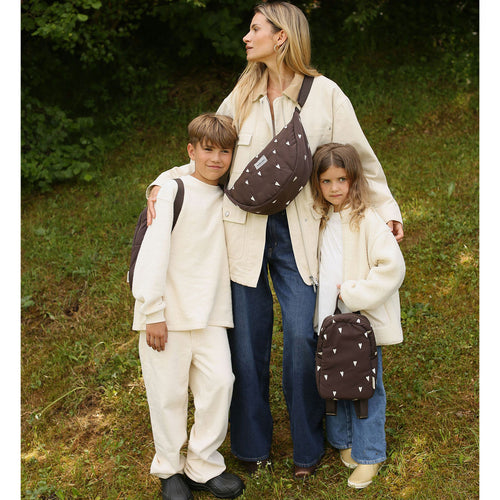 Studio Noos Frauen Puffy Fanny Pack Brown Hearts bei Yay Kids
