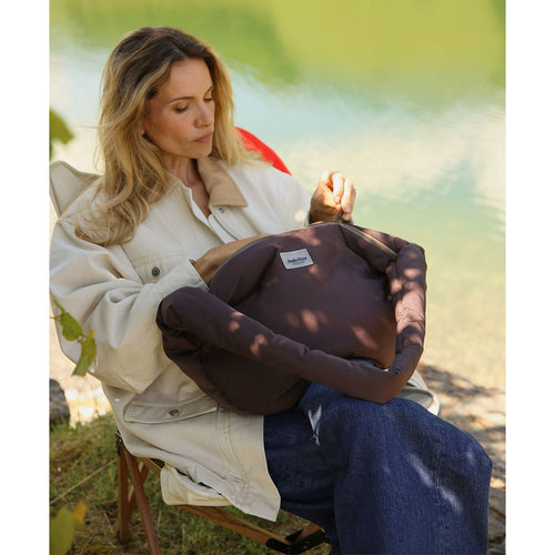 Studio Noos Frauen Cross Body Bag Puffy Brown Hearts bei Yay Kids
