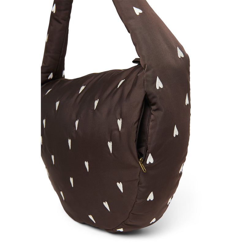 Studio Noos Frauen Cross Body Bag Puffy Brown Hearts bei Yay Kids