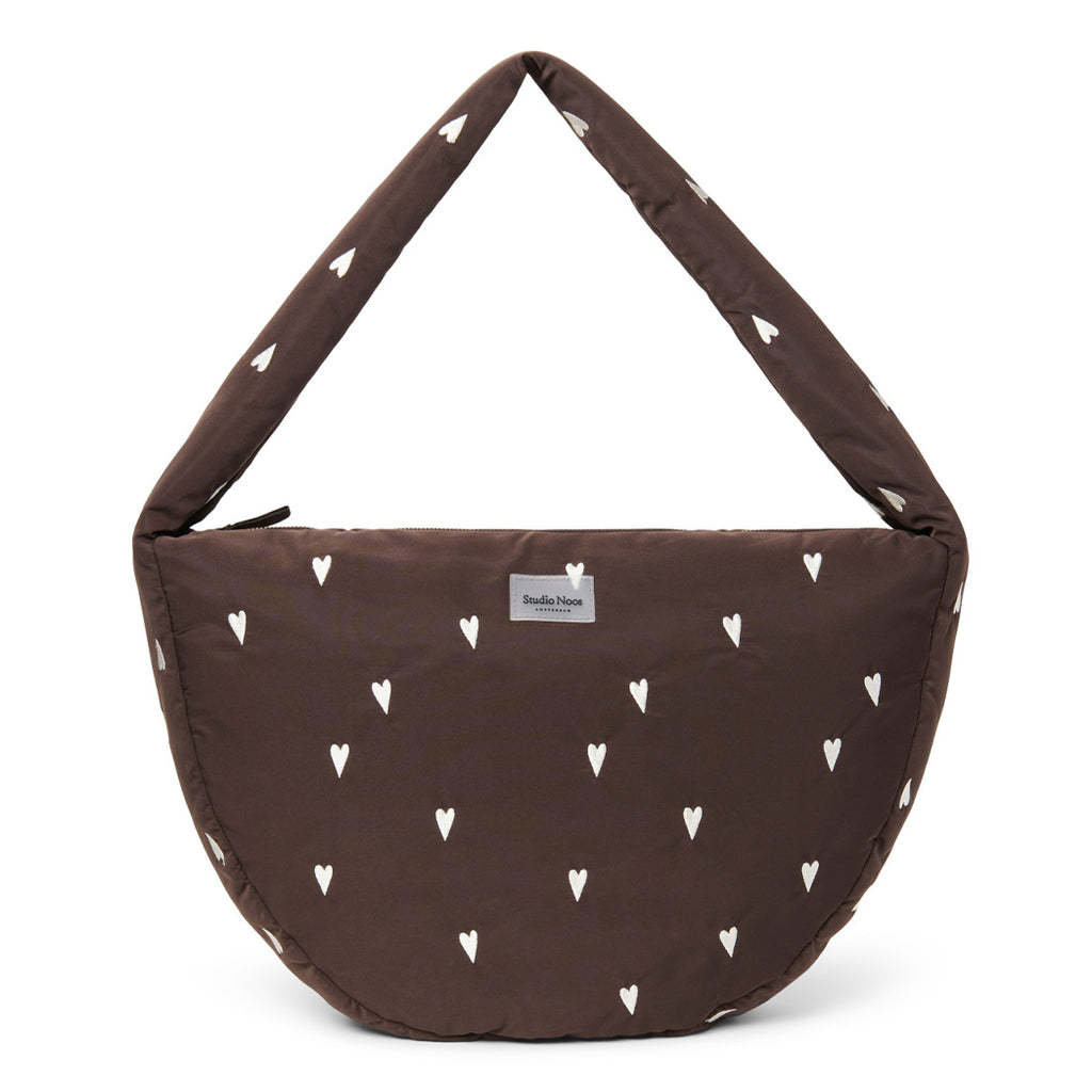 Studio Noos Frauen Cross Body Bag Puffy Brown Hearts bei Yay Kids