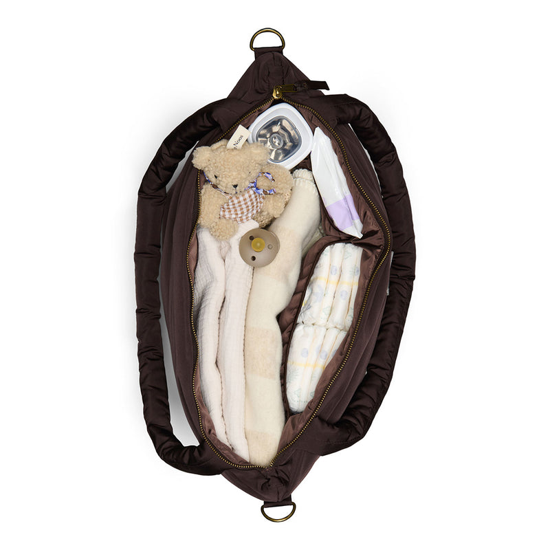 Studio Noos Wickeltasche "Diaper Bag" Puffy Brown bei Yay Kids