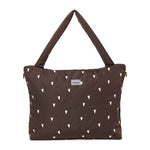 Wickeltasche "Diaper Bag" Puffy Brown Hearts