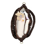 Wickeltasche "Diaper Bag" Puffy Brown Hearts