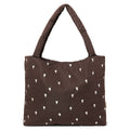 Tragetasche "Mom Bag" Puffy Brown Hearts – Studio Noos