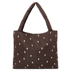 Tragetasche "Mom Bag" Puffy Brown Hearts – Studio Noos