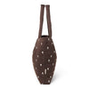 Mom Bag Puffy Brown Hearts