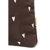 Mom Bag Puffy Brown Hearts