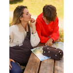Studio Noos Necessaire Puffy Brown Hearts bei Yay Kids