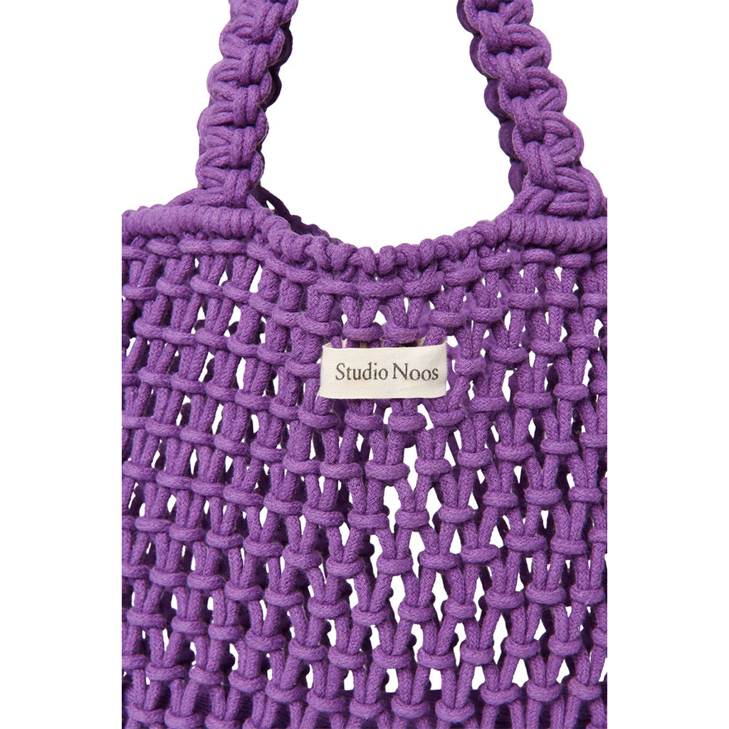Studio Noos Mini Handbag Macramé Purple bei Yay Kids
