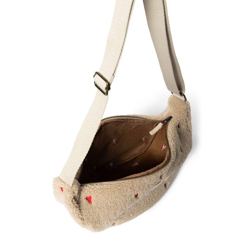 Studio Noos Frauen Adult Fanny Pack Teddy Hearts Ecru bei Yay Kids