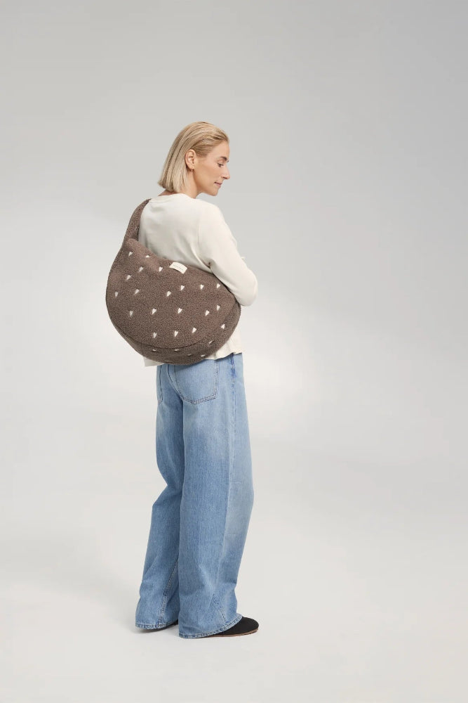 Umhängetasche "Cross Body Bag" Brown Hearts Teddy