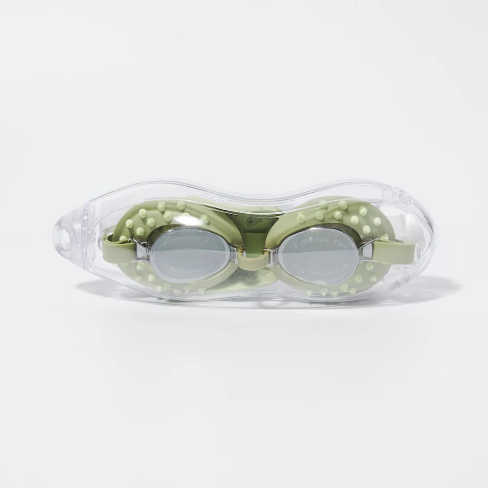Schwimmbrille Krokodil Grün