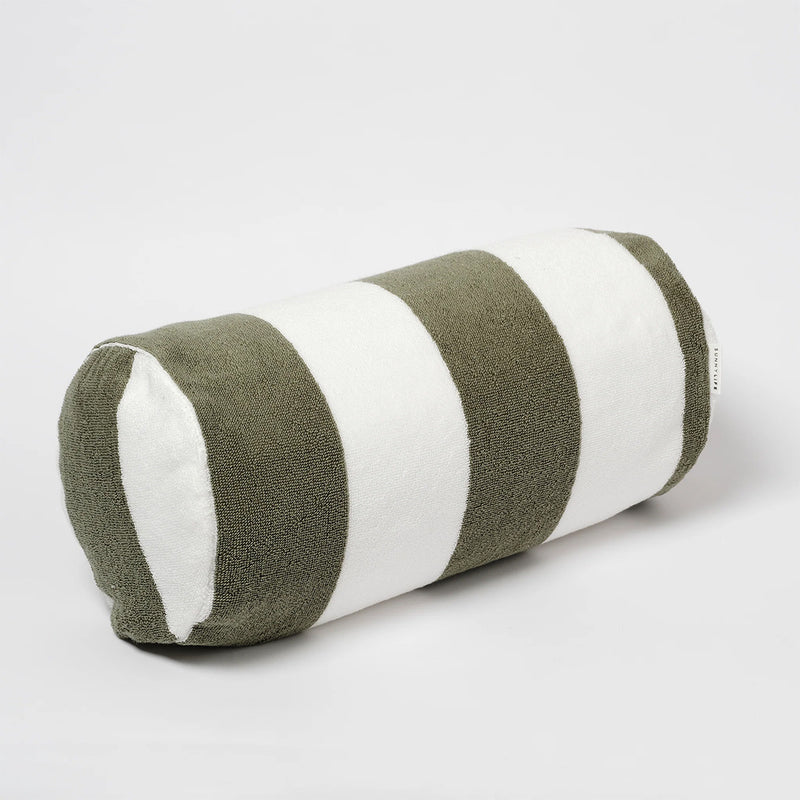 Sunnylife Aufblasbares Strand Kissen The Vacay Olive Stripe bei Yay Kids