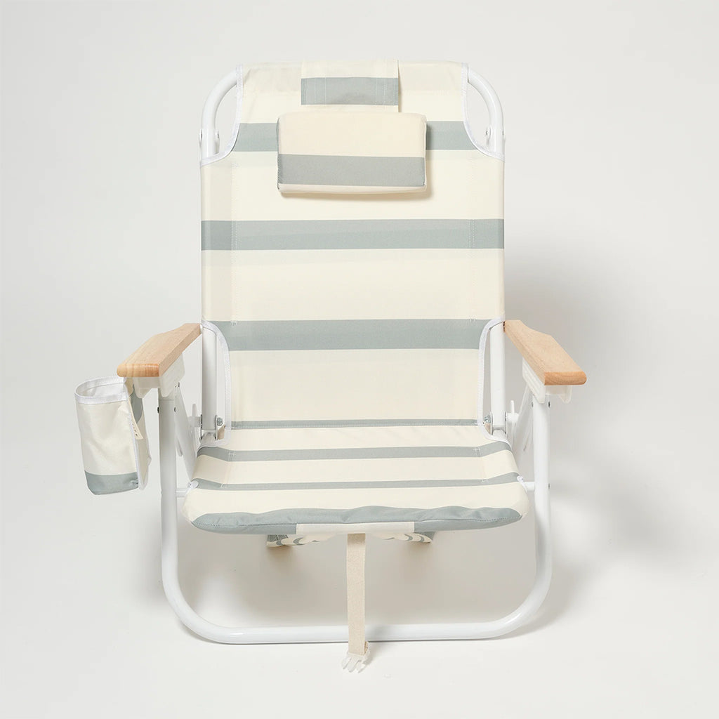 Sunnylife Deluxe-Strandstuhl La Palma Sage Stripe bei Yay Kids