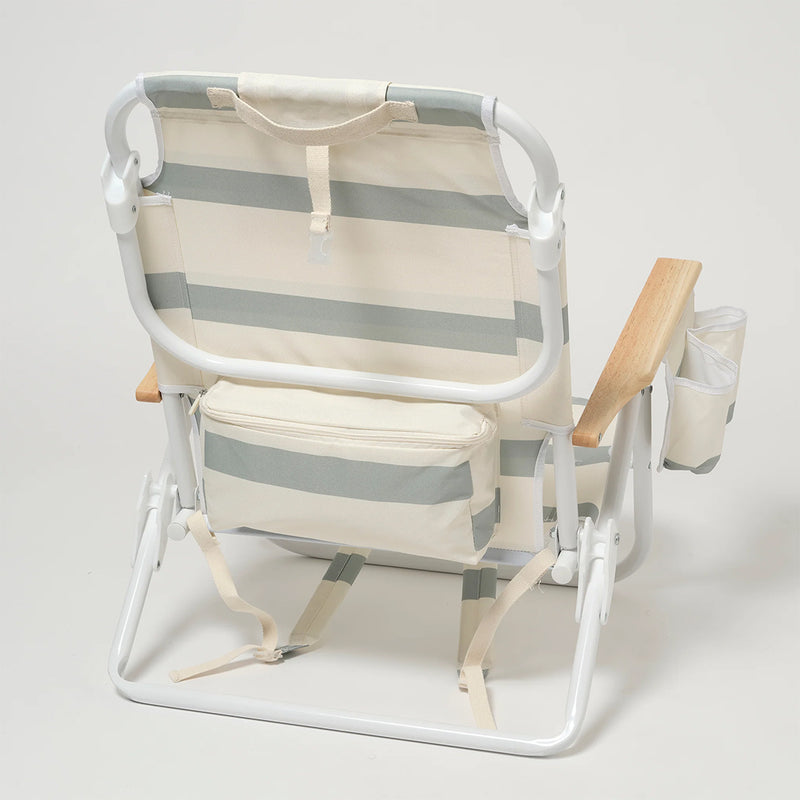 Sunnylife Deluxe-Strandstuhl La Palma Sage Stripe bei Yay Kids
