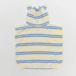 Kapuzenhandtuch für Kinder Sid the Seagull Blue Stripe