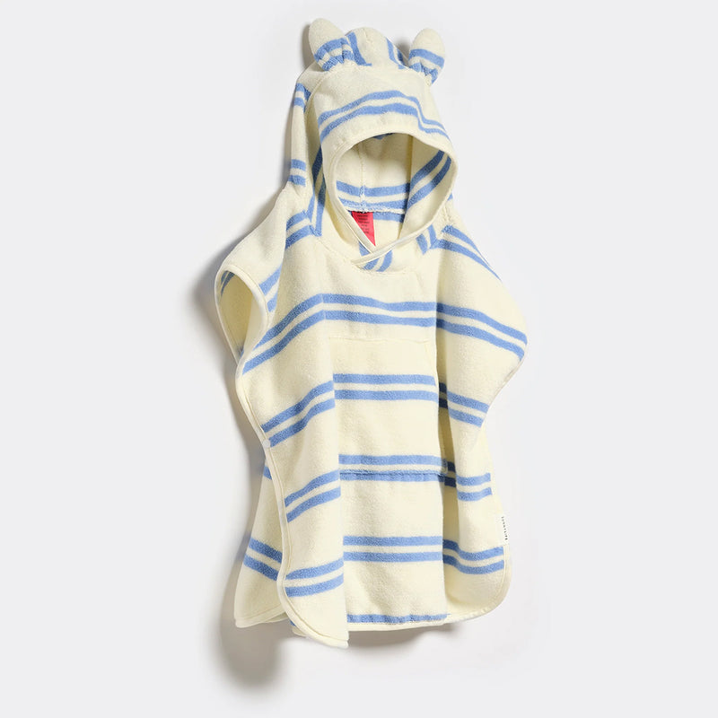 Kapuzenhandtuch für Kinder Sid the Seagull Blue Stripe