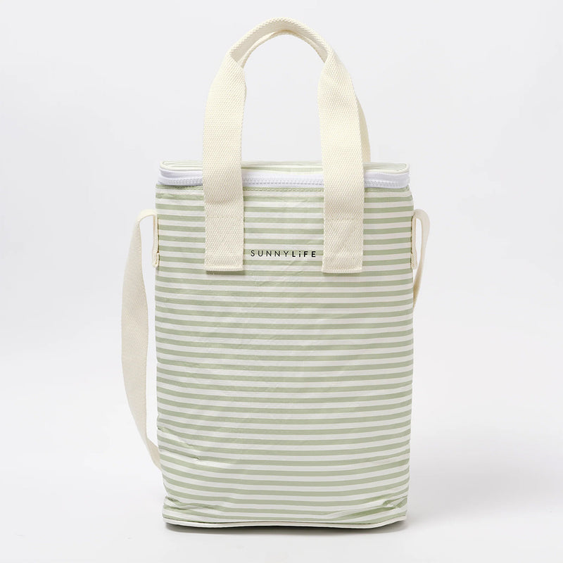 Sunnylife Getränke Kühltasche La Palma Sage Stripe bei Yay Kids