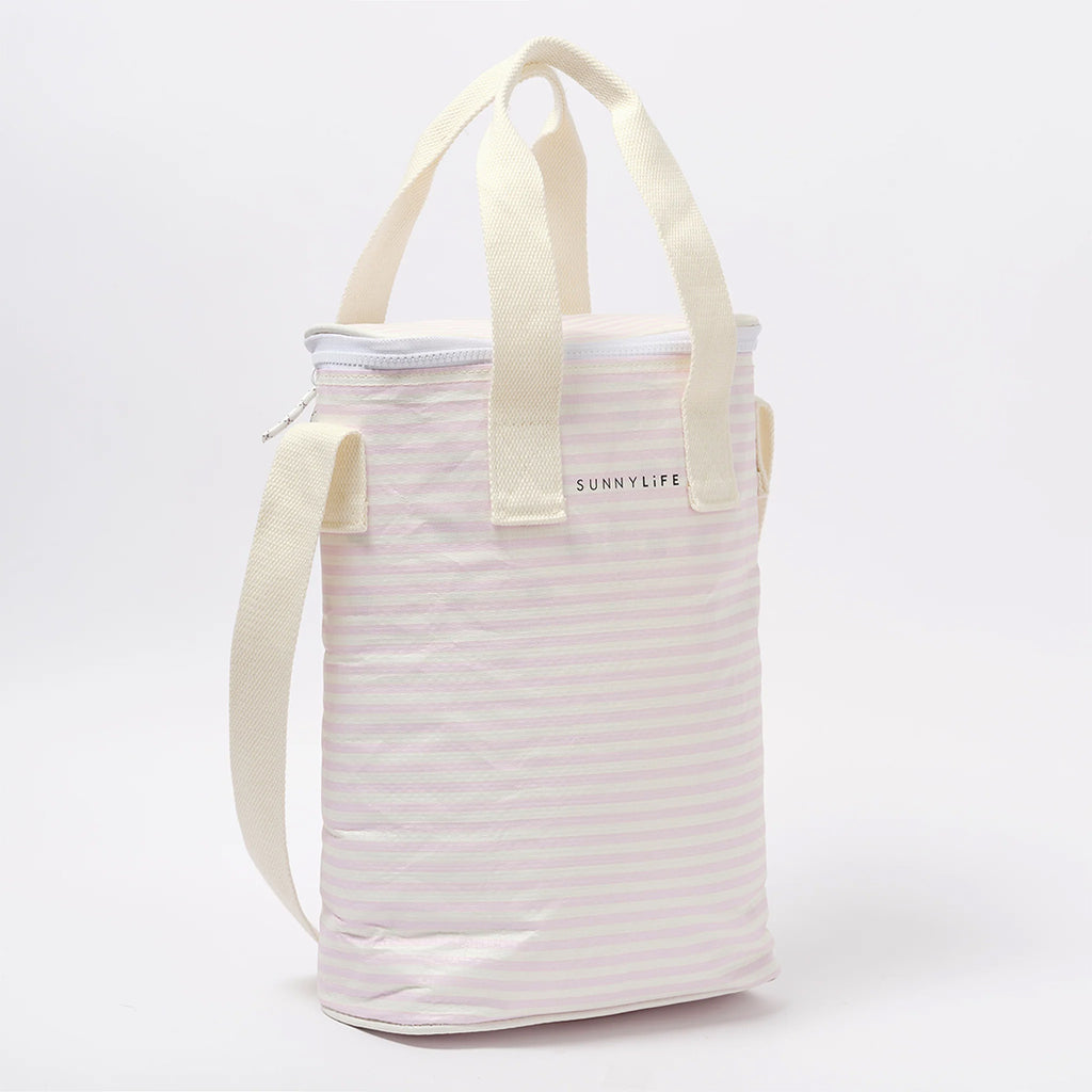 Sunnylife Getränke Kühltasche Lazy Days Pink Stripe bei Yay Kids