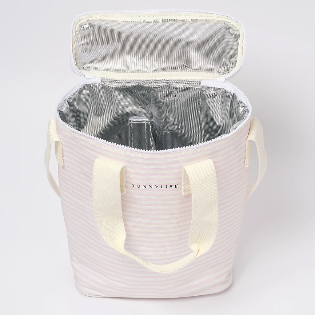 Sunnylife Getränke Kühltasche Lazy Days Pink Stripe bei Yay Kids