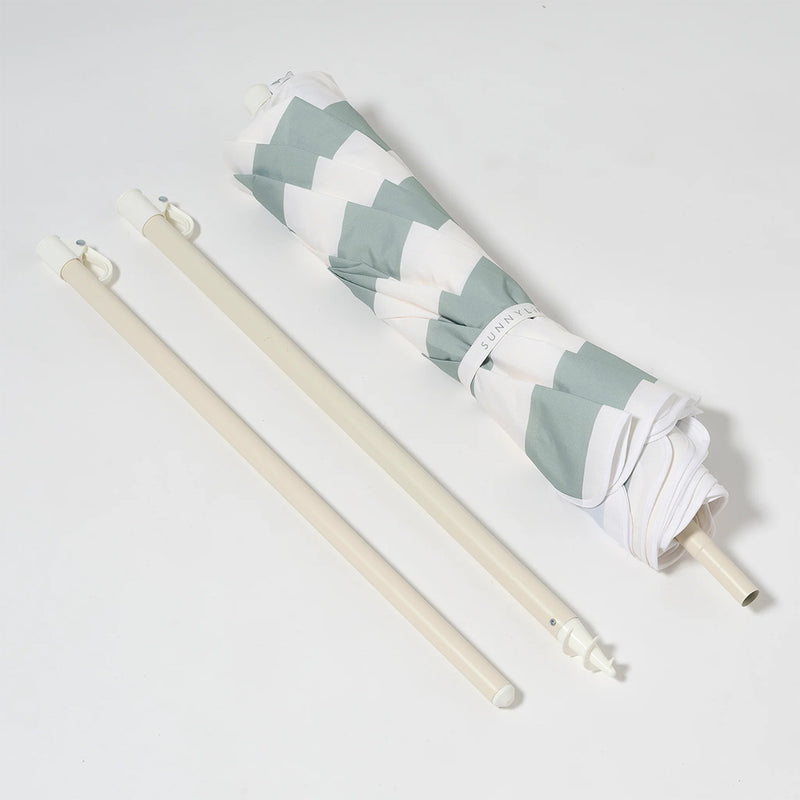 Sunnylife Sonnenschirm Kompakt La Palma Sage Stripe bei Yay Kids