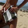Sunnylife Terry Beach Pouch The Vacay Olive Stripe bei Yay Kids