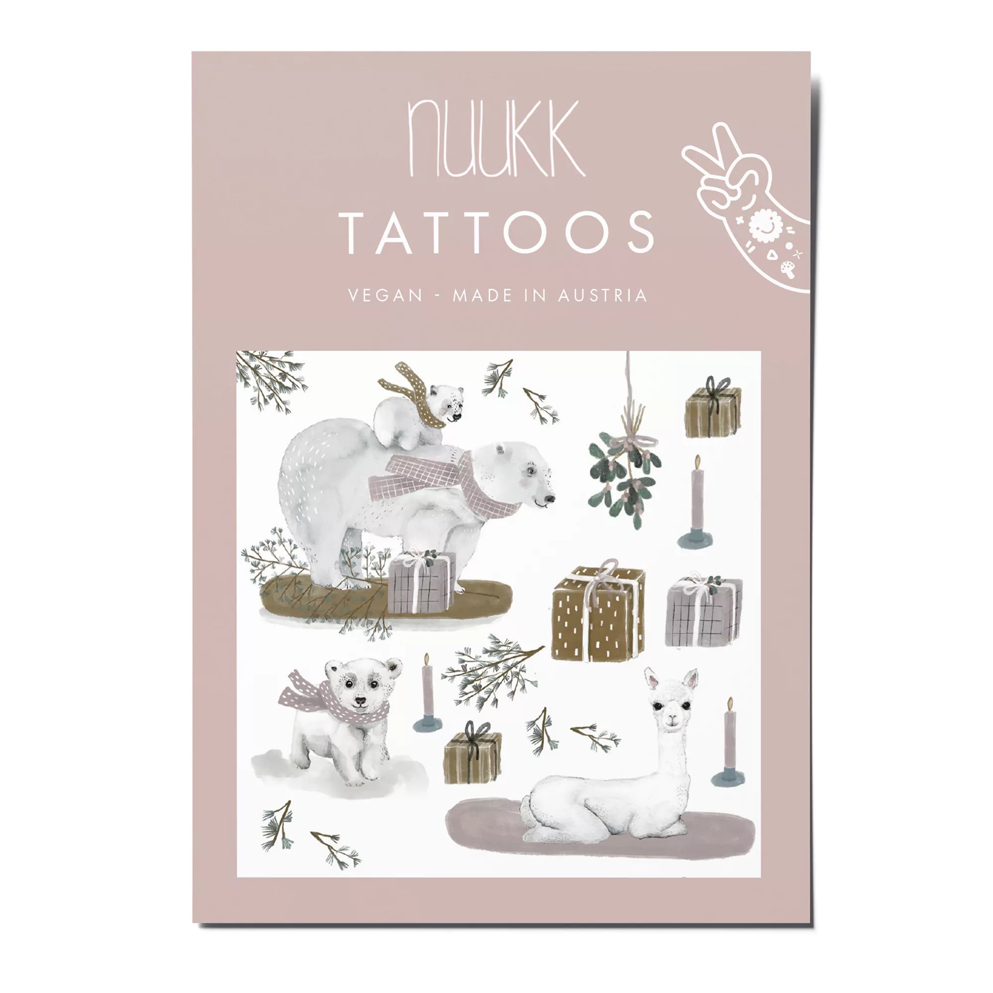 Nuukk Vegane Kinder-Tattoos Wintertiere bei Yay Kids