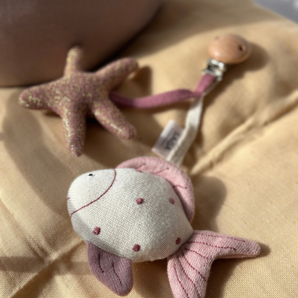 Kinderwagen-Anhänger Njord – Pearl Blush / Gold Mélange