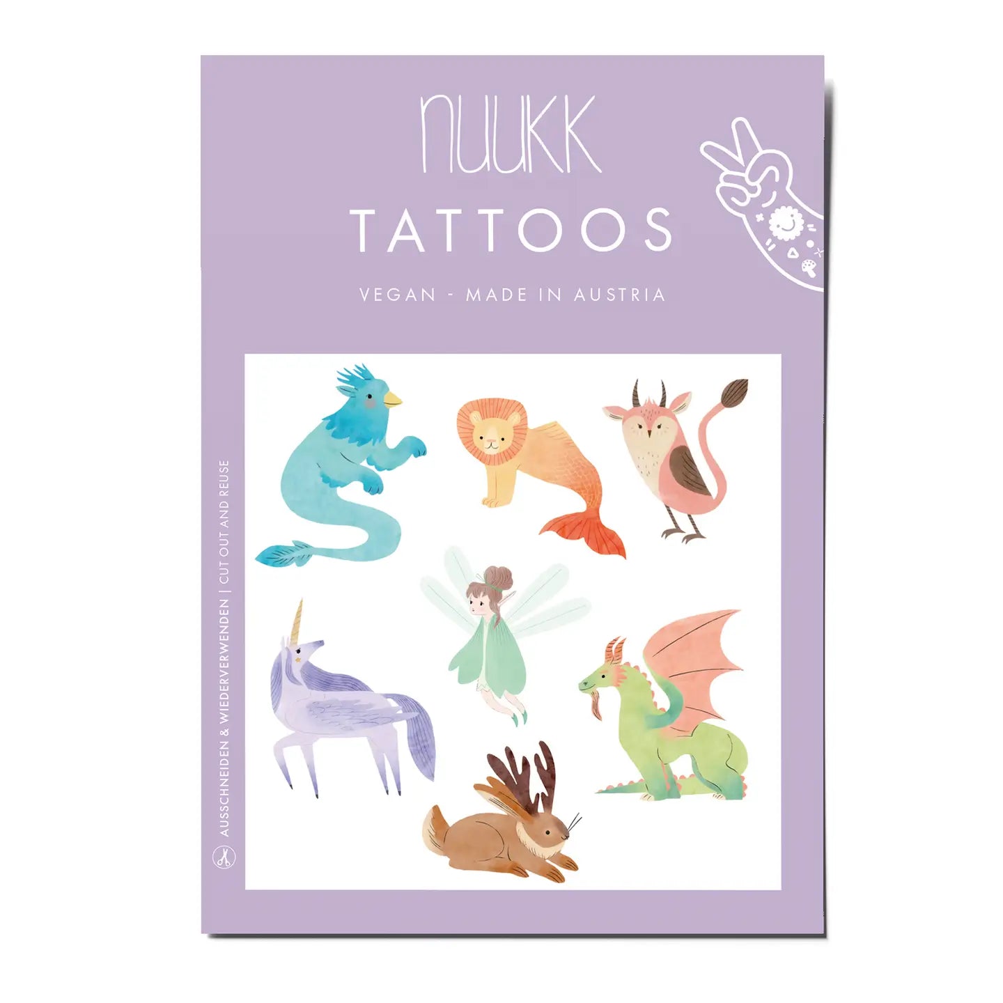 Vegane Tattoos Unicorn