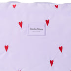 Studio Noos Wickeltasche "Diaper Bag" Puffy Purple Hearts bei Yay Kids