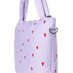 Studio Noos Wickeltasche "Diaper Bag" Puffy Purple Hearts bei Yay Kids